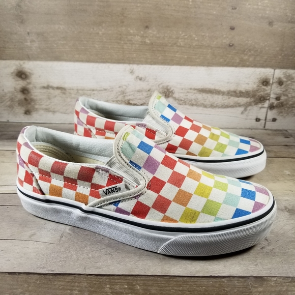 rainbow color vans